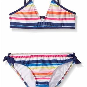 Splendid Girls watercolor Bikini set. NWT Size 7